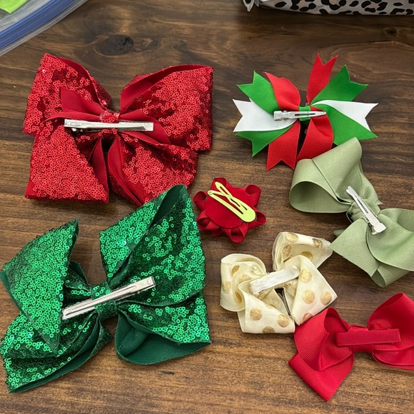Set of Christmas bows of various brands - Picture 2 of 2